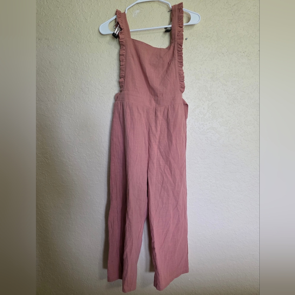 Petal Dew Pink/Taupe Jumpsuit Overalls